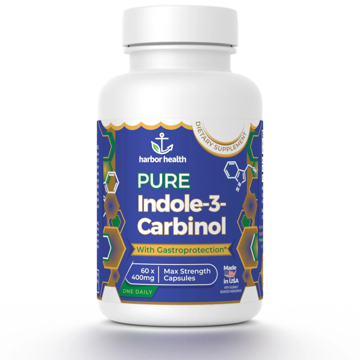400mg Indole-3-Carbinol 60 Vegan Capsules D248