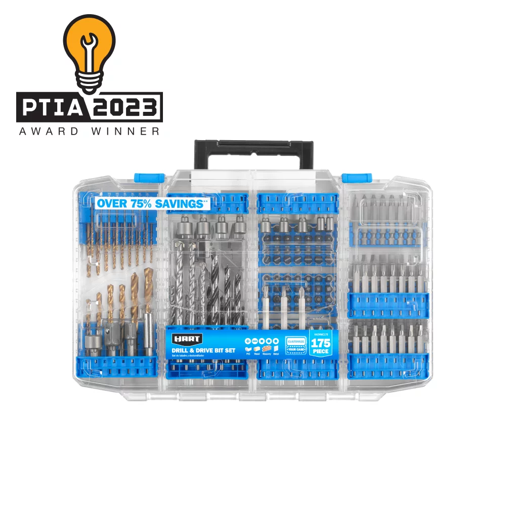 175-Piece Assorted Drill and Drill Bit Set with Storage Case T4681