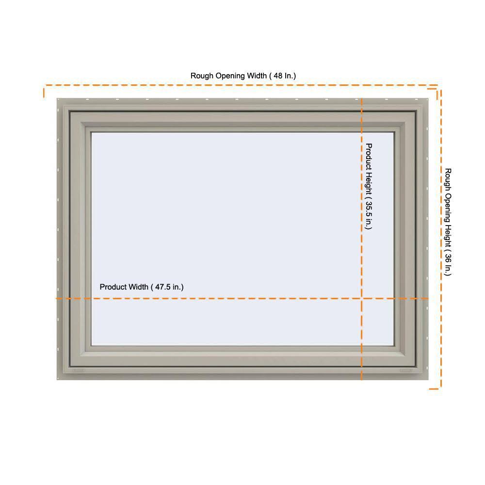 Awning Window with Fiberglass Mesh Screen D616