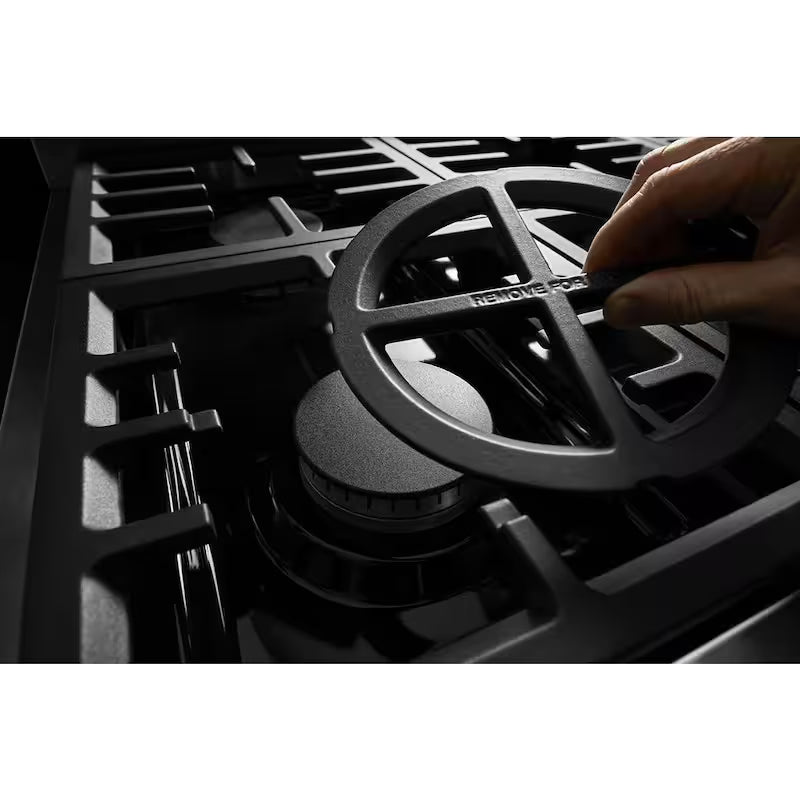 Passion Red Smart Double Oven Gas Range with Griddle D63005