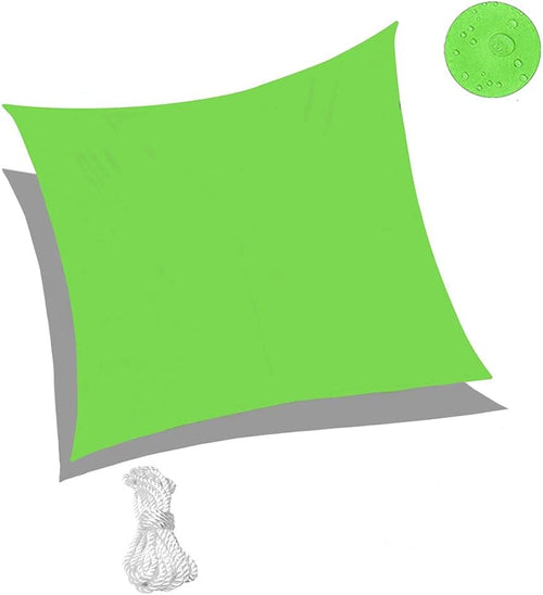 13'x13' Waterproof Green Square Sun Shade Sail Canopy Awning N98627