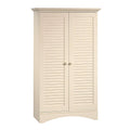Antiqued White Storage Cabinet A4302