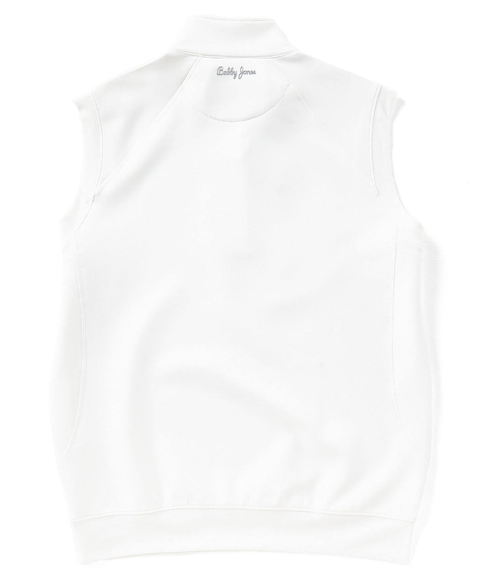 White 1/4 Zip Vest D17517