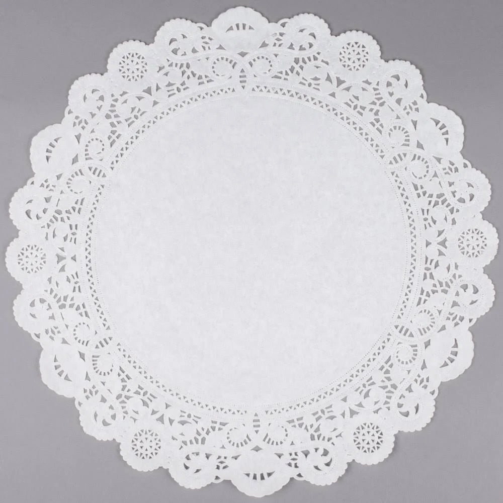 250/Case Lace Grease Proof Doilies P642