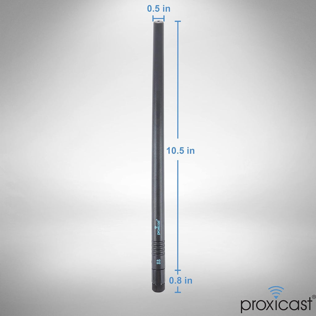 5-8 dBi High-Gain 4G/5G Omnidirectional Antenna with SMA Connectors, 2 Pack B325