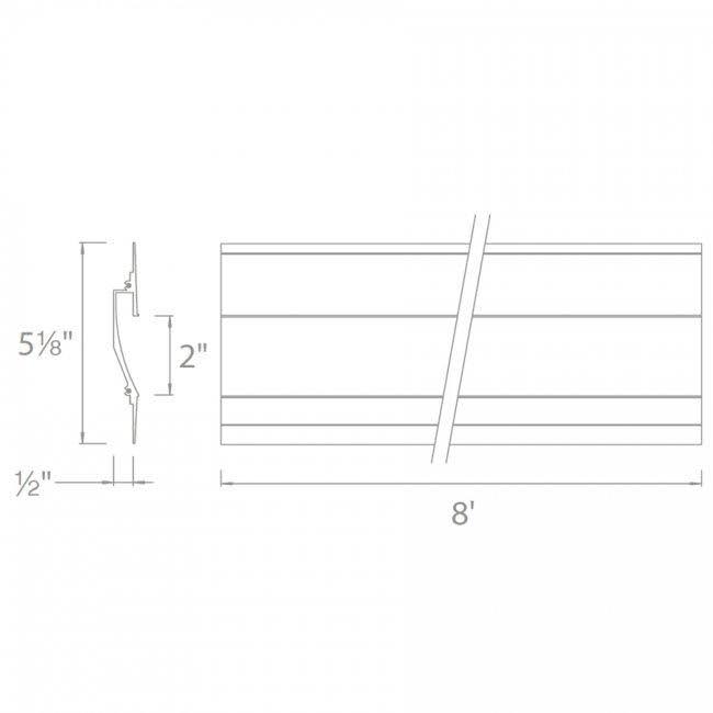 8ft Linear Recessed Channel X376