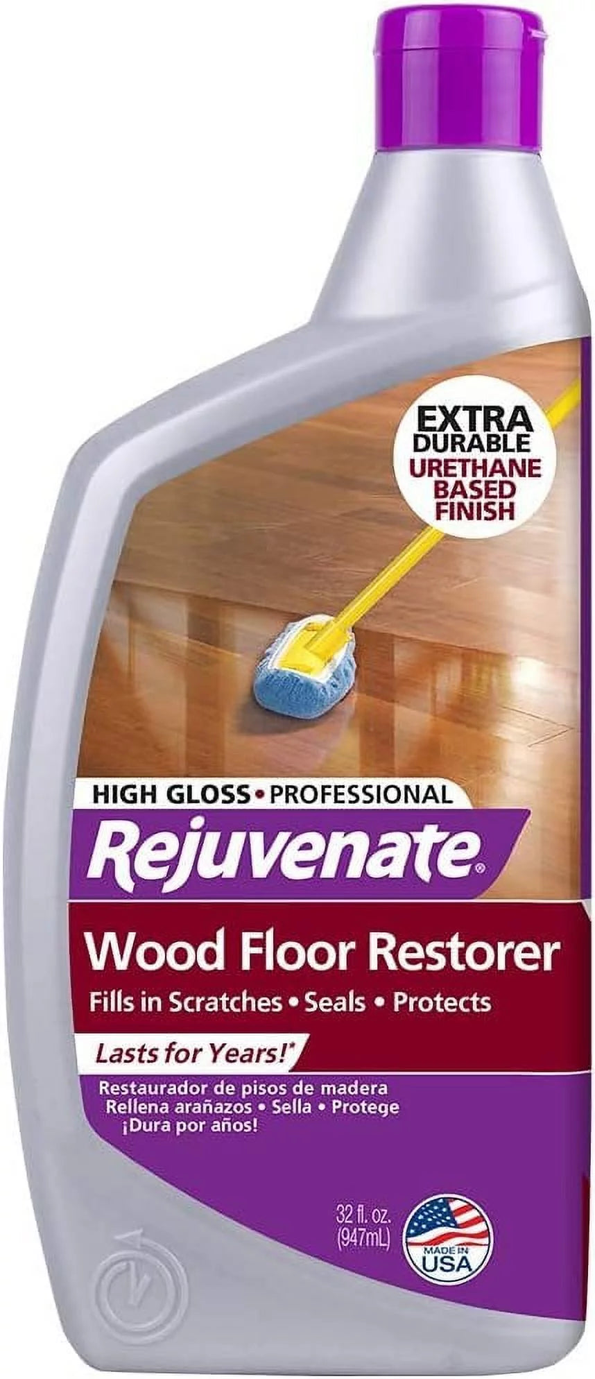 Wood Floor Restorer and Polish High Gloss 32oz J63844