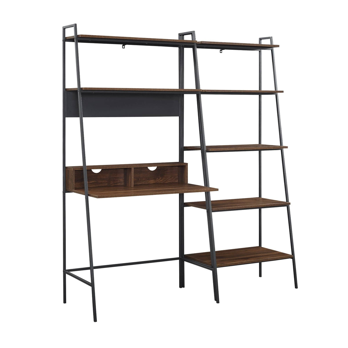 2-Piece Desk and Ladder Shelf Set C74254