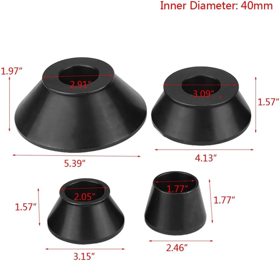 4pcs Carbon Steel Wheel Balancer Adapter Cones C32070
