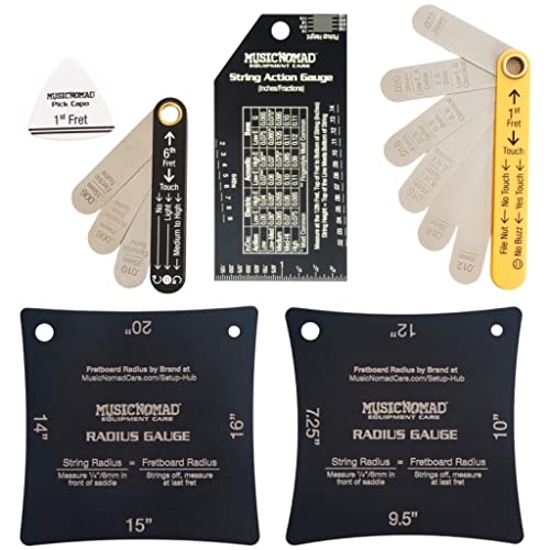 Precision 6 pc. Guitar Setup Gauge Tool Set with Storage Case N84579