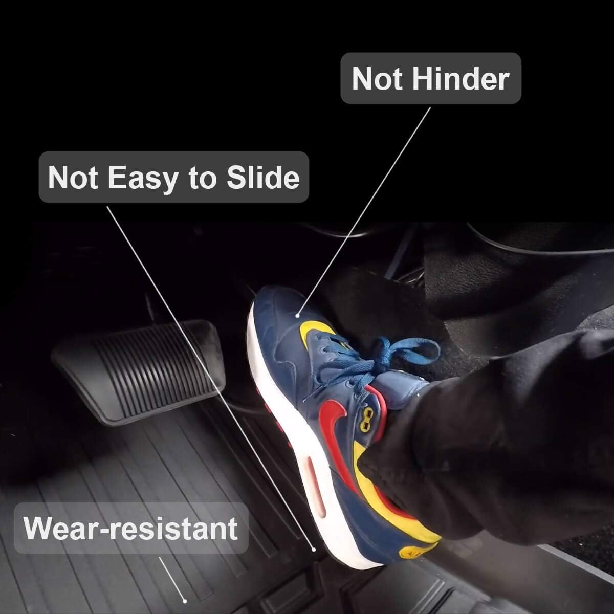 Black All Weather TPE Car Floor Mats N8269