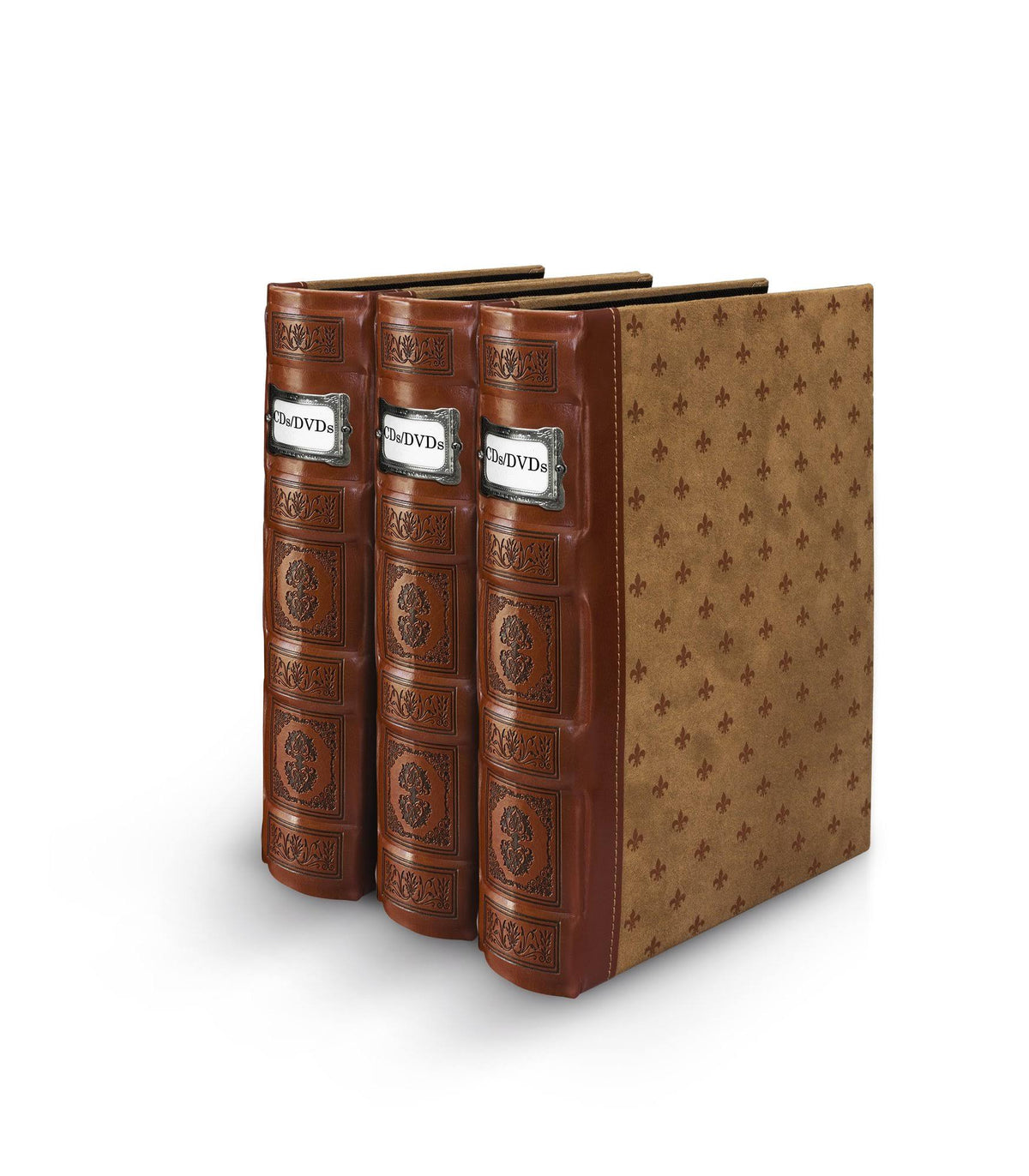 Cognac 3-Pack CD/DVD Storage Binder P209