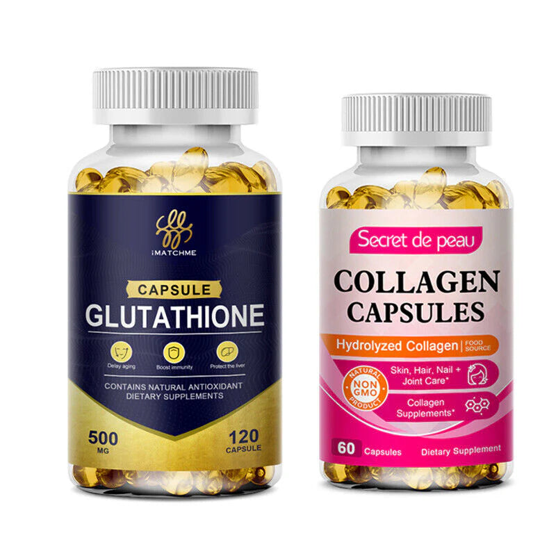Glutathione Skin Whitening Collagen Capsules J862
