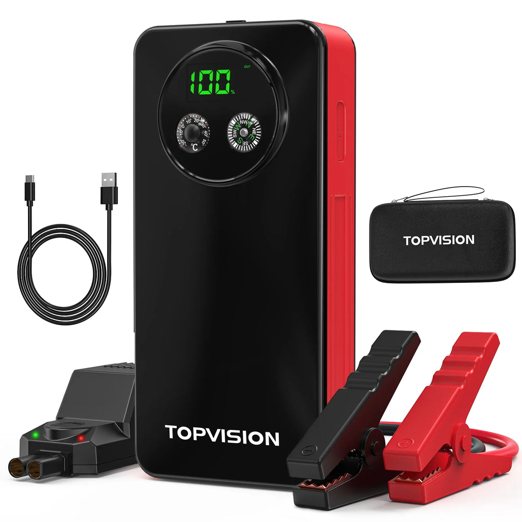 12V Car Jump Starter with Dual USB Quick Charge and DC Output J934278