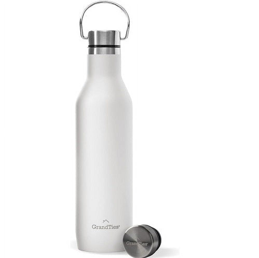 21oz Stainless Steel Water Bottle with 2 Lids C5053
