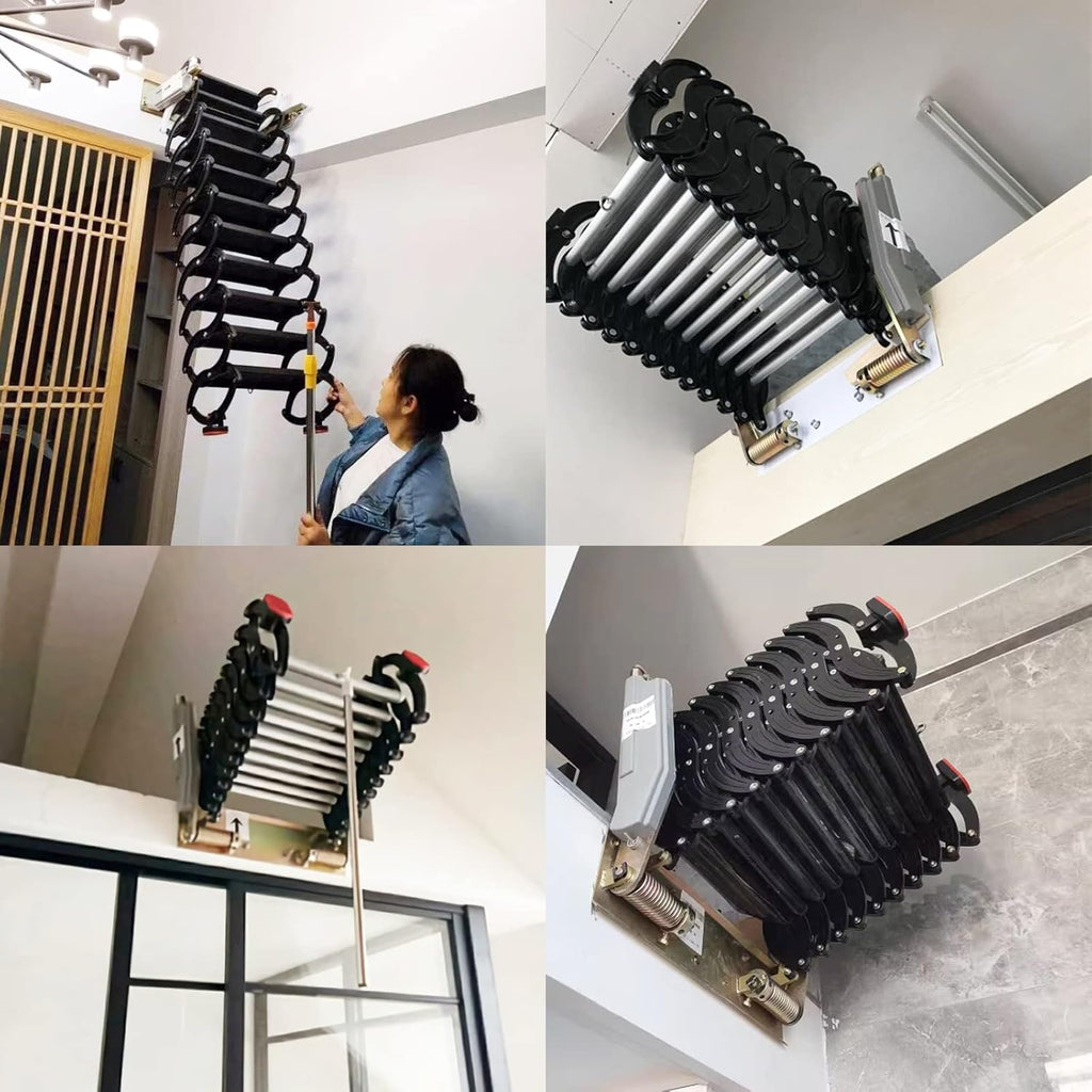 12 Steps Alloy Folding Attic Ladder V73508