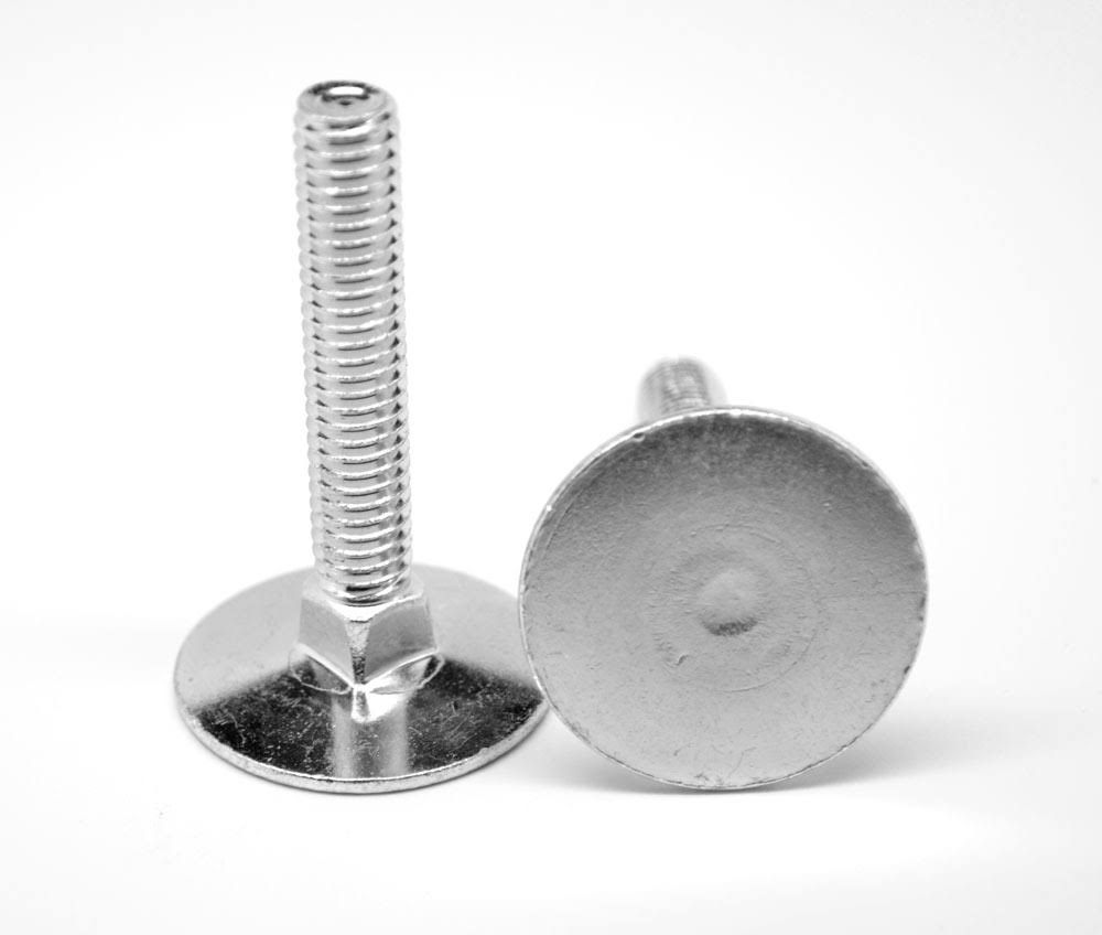 3/8x22-16 x 2x22 (FT) Coarse Thread Grade 2 Elevator Bolt Low Carbon Steel Zinc Plated Pk 100 H57343