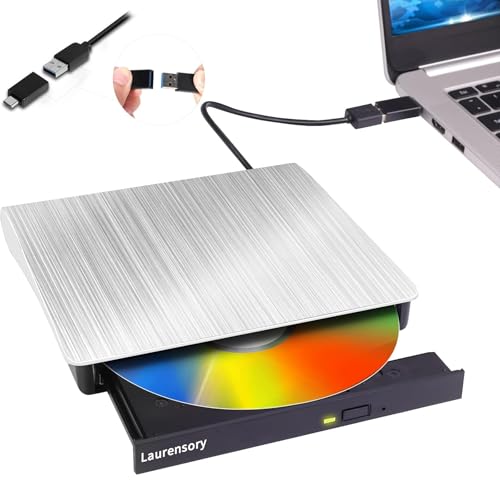External DVD Drive USB 3.0 Type-C Portable CD DVD Burner Reader A4491