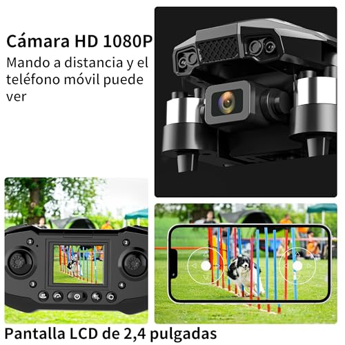 Drone with 2.4" Screen, Brushless Motor FPV Drone with Camera, 8GB SD Card Y2640