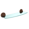 Antique Bronze 18 inch Glass Shelf M82121