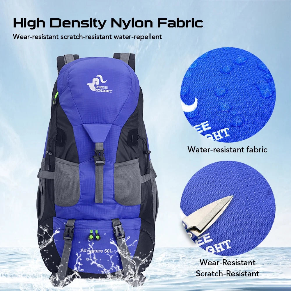 50L Water Resistant Hiking Backpack V98113