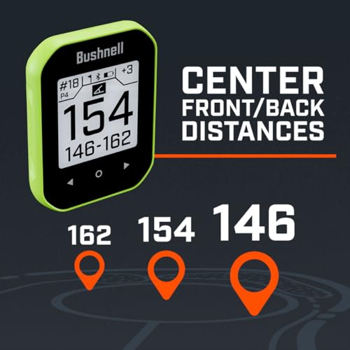 Green Handheld Golf GPS with Slope Compensation Y6176