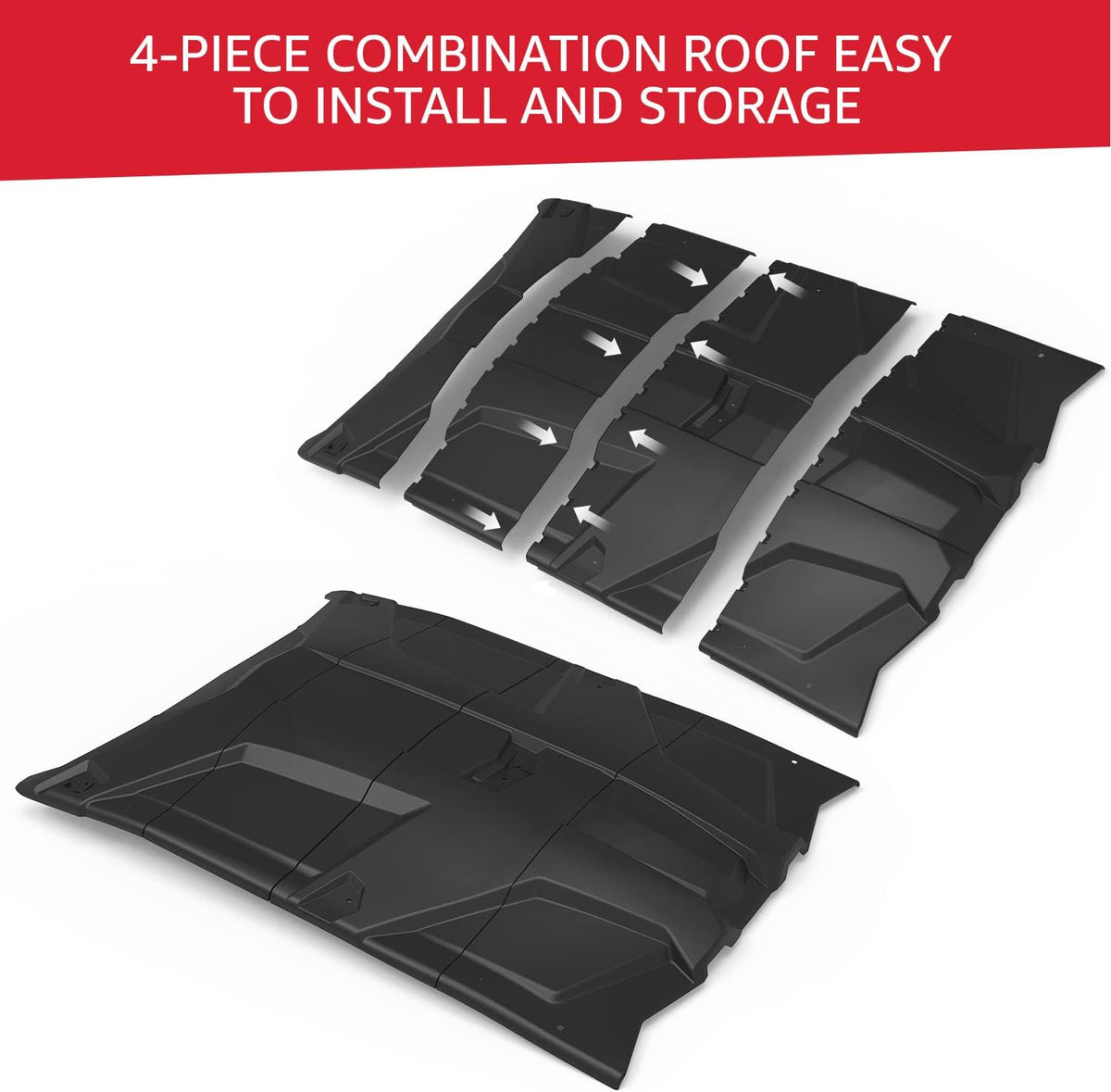 4 Piece Polyethylene 4 Seater Roof P7606