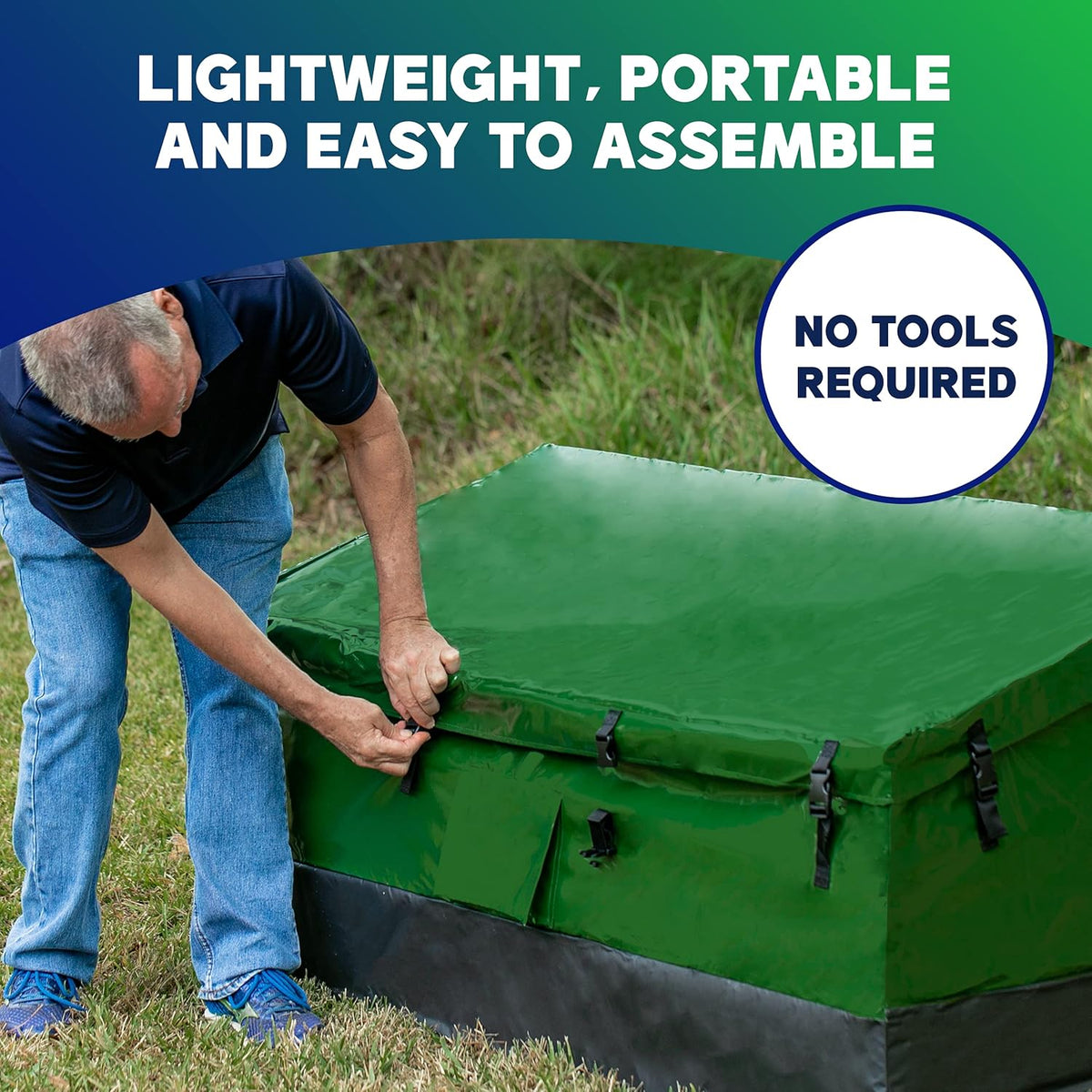 Green Waterproof Outdoor Storage Box K638