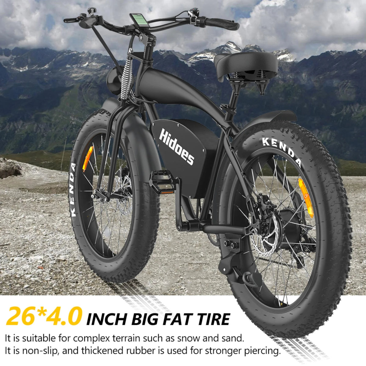 1200W Electric Bike with 26in. Fat Tire E880