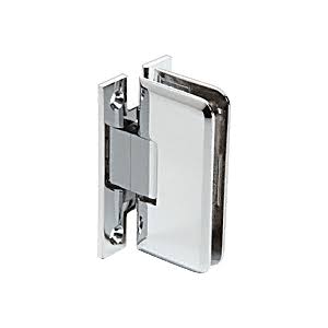 Polished Chrome Wall Mount Full Back Plate Hinge V297