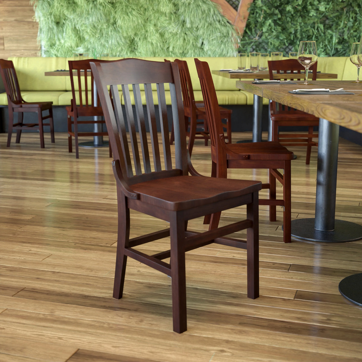Walnut Wood Restaurant Chair T449132