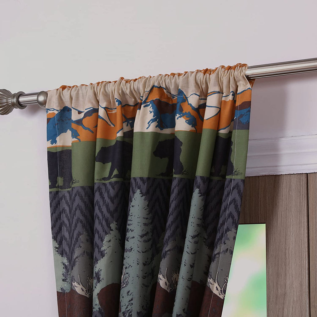 Curtain Panels Set of 2 with Tiebacks P936