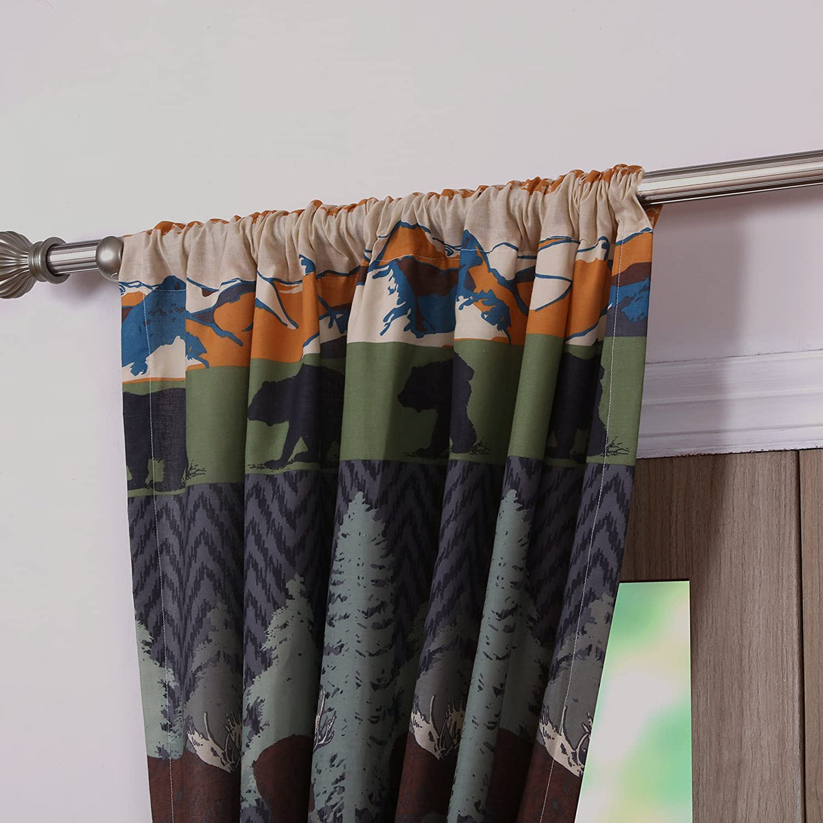 Curtain Panels Set of 2 with Tiebacks P936