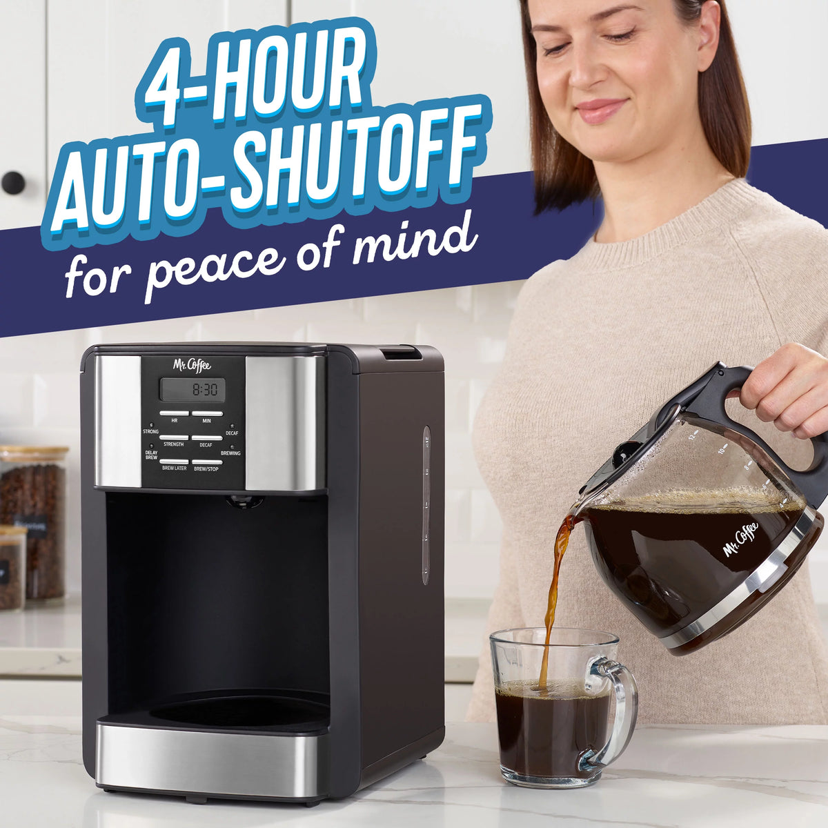 12 Cup Coffee Maker with Decaf Function A857