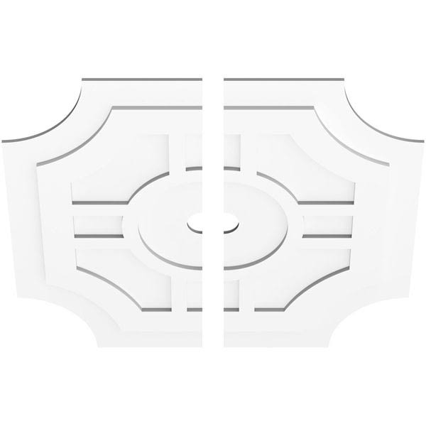 38 inchod x 3 inchid x 12 1/2 inchc x 1 inchp PVC Contemporary Ceiling Medallion J593895