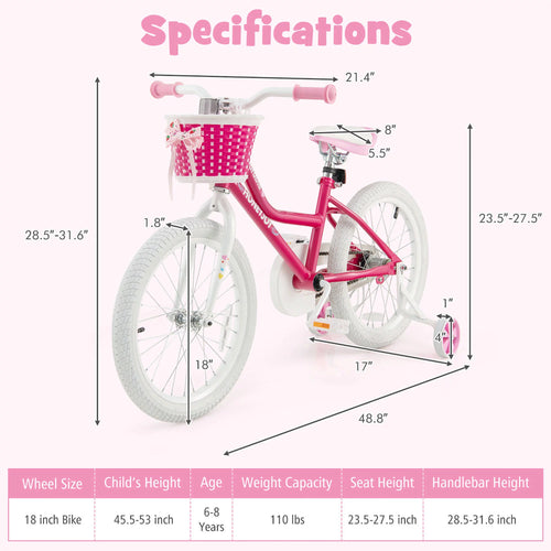 18'' Kids Bike with Training Wheels I8875