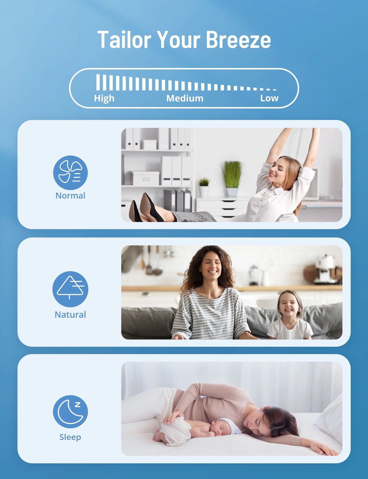 3-in-1 Evaporative Air Cooler Fan Humidifier with 2 Ice Packs Y90551