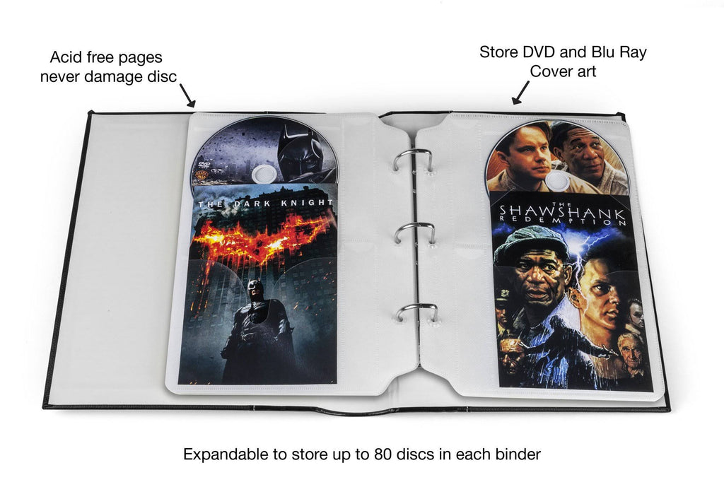 Cognac 3-Pack CD/DVD Storage Binder P209