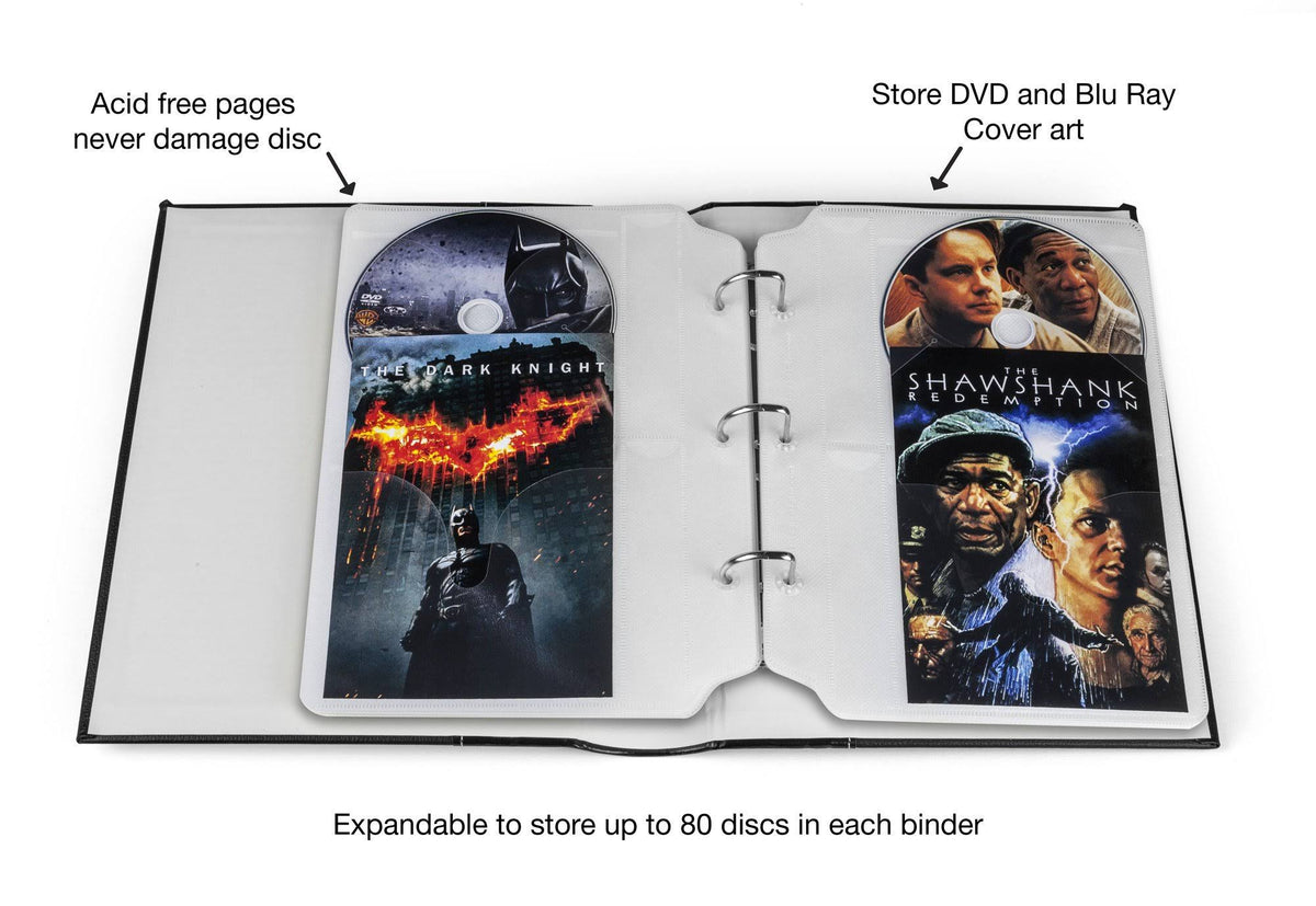 Cognac 3-Pack CD/DVD Storage Binder P209