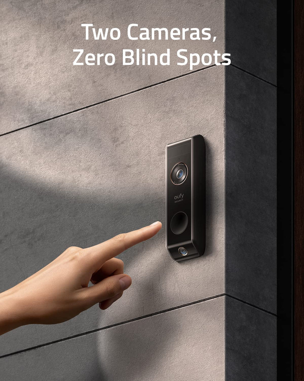 Video Doorbell Dual Camera with HomeBase, 2K HD, 16GB Local Storage B88247
