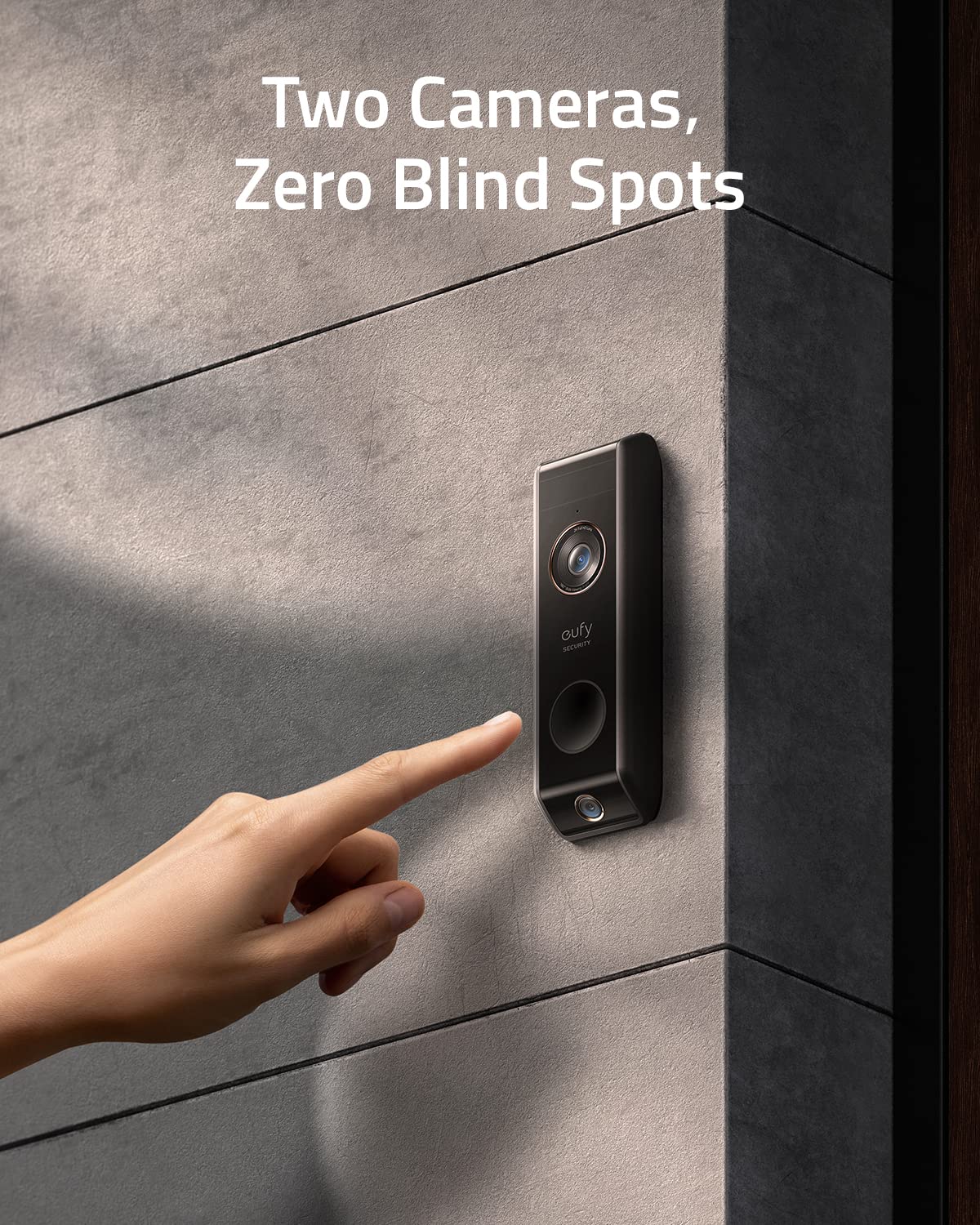 Video Doorbell Dual Camera with HomeBase, 2K HD, 16GB Local Storage B88247