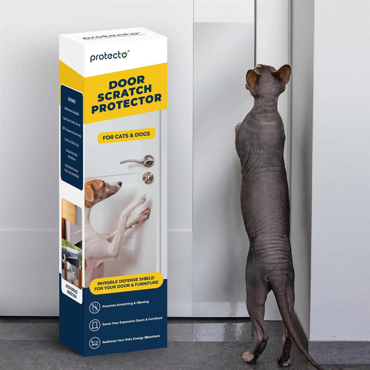 Pet Scratch Protector Door Guard Wood Furniture Shield X240
