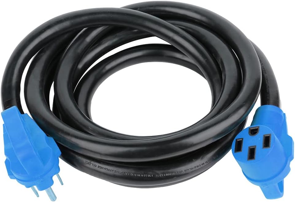 15 Feet 50 Amp RV Power Extension Cord with Handle X87374