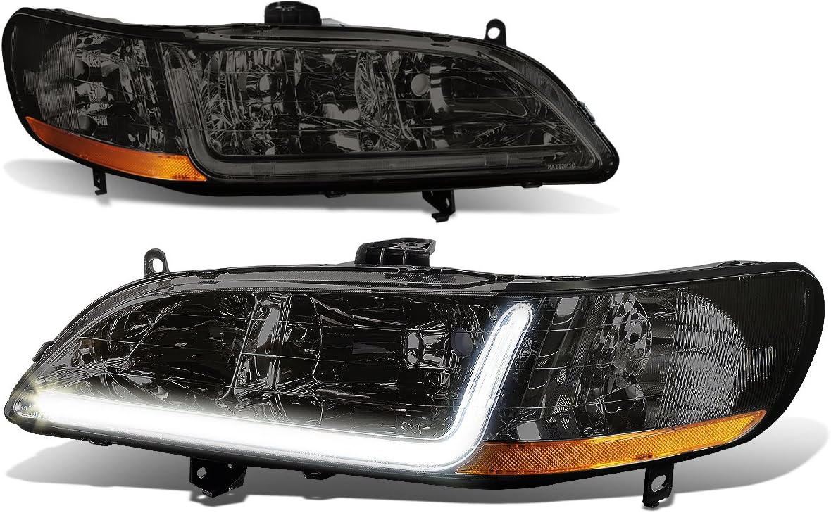 Chrome Housing LED DRL Headlights Assembly N834