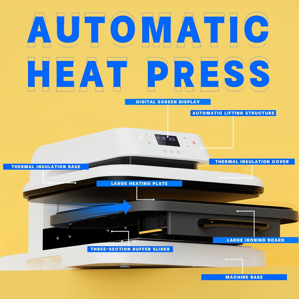 1500W 15x15 White Auto Heat Press Machine O217681
