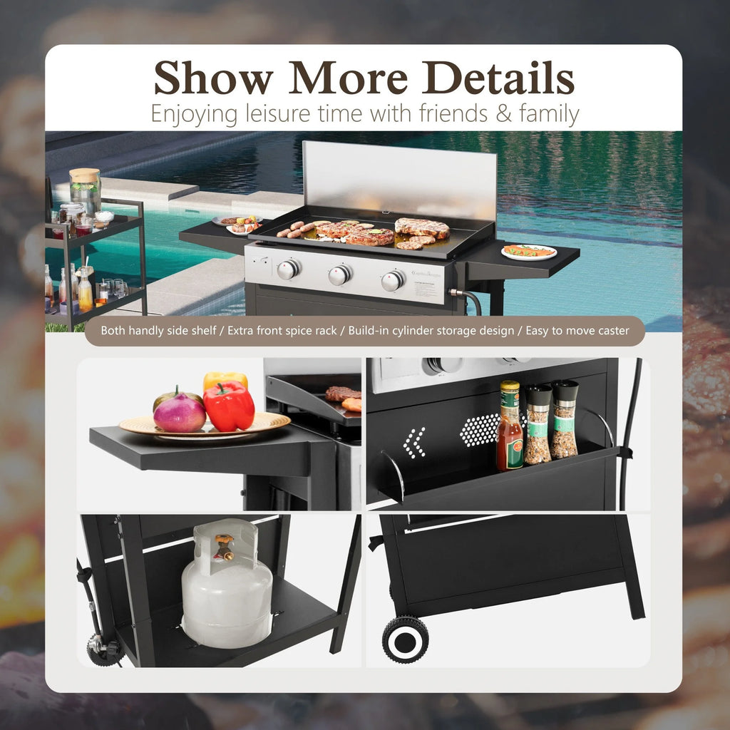 3-Burner Propane Gas Griddle M374281