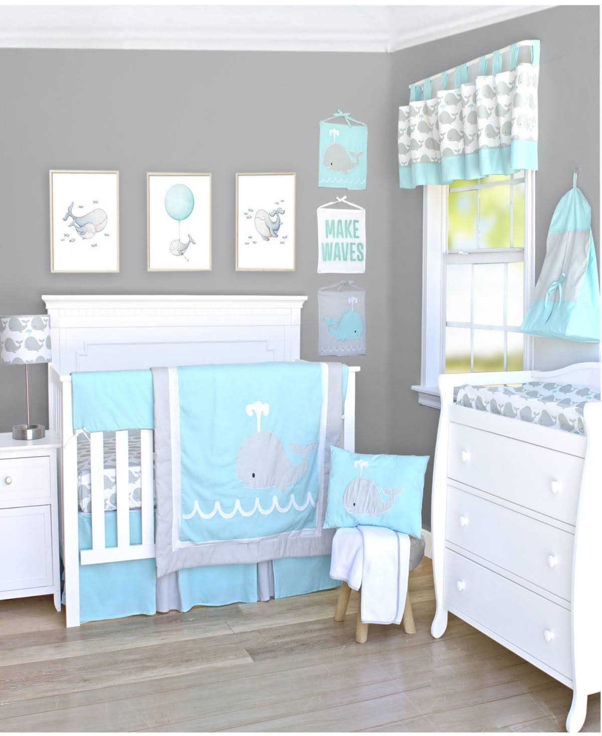 10 Piece Whale Crib Bedding Set V31191