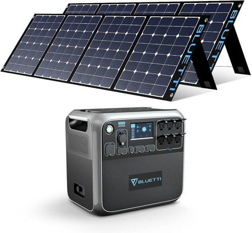 2000Wh 2000W Portable Power Station with 350W Solar Panel X14329