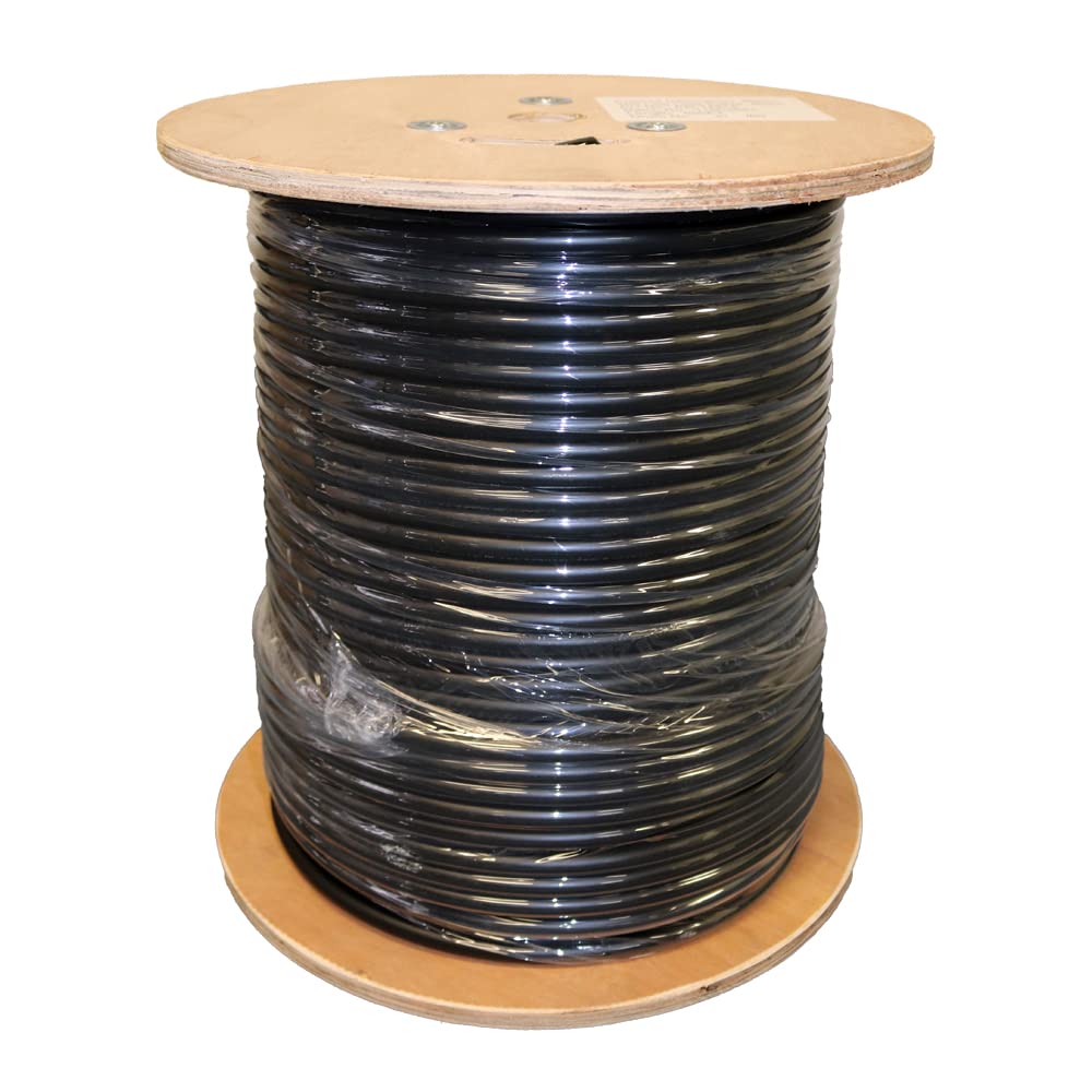 50-ohm N-Male to N-Male Black Coax Cable 60ft Pack of 2 U5988