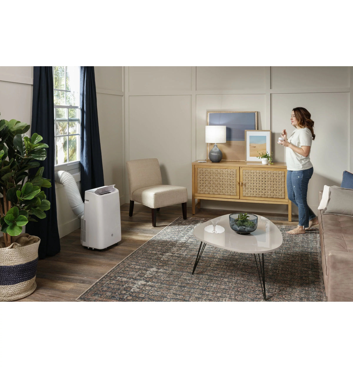 8,000 BTU 3-in-1 Portable Air Conditioner with WiFi C748228